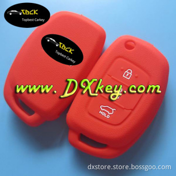 Best price 3 button silicone car key cover for hyundai remote key case hyundai silicone key cover